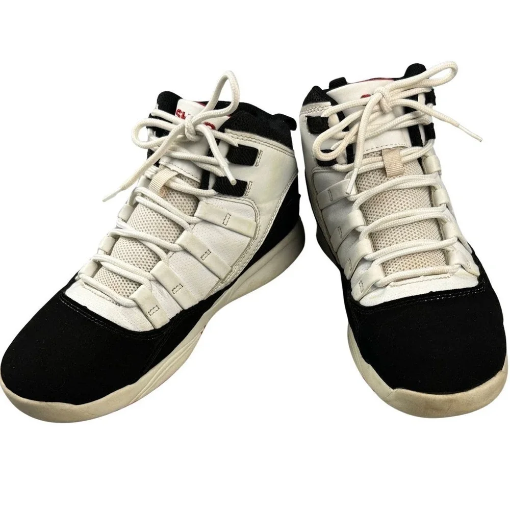 Shaq Basketball Retro Athletic Sneakers Shoes‎ Red Black White Size Youths 5.5 D